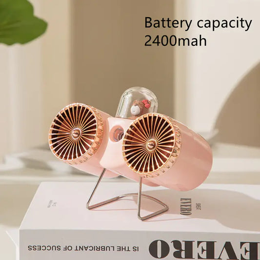Airzy Mist Pro - Stay Cool Anywhere with dual fan spray